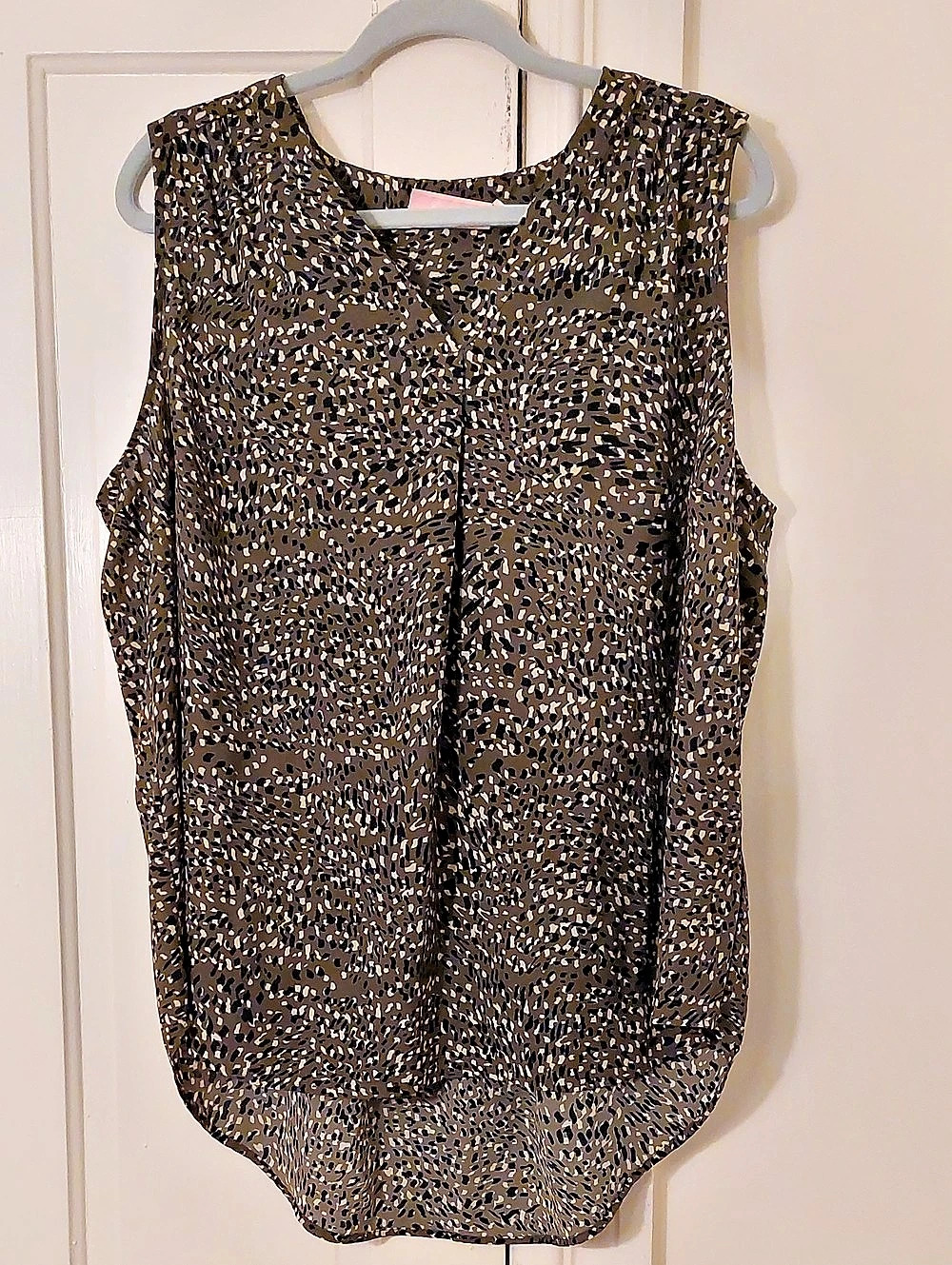 Evri Animal Print Tank Top Brown Black Size XL